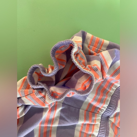 Old Navy Purple & Peach Girl Romper size 5T, toddler clothing, summer clothing - Picture 4 of 6